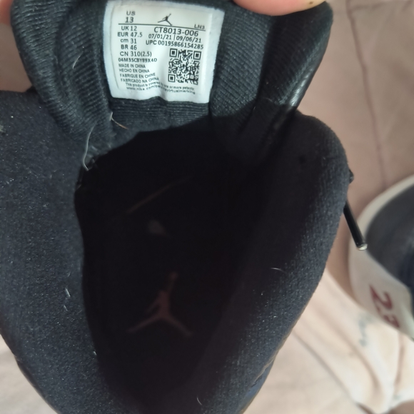 Jordan Black and White Athletic Shoes main image 10